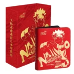 KAYOU Naruto Binder red leather cover with gold foil Naruto art