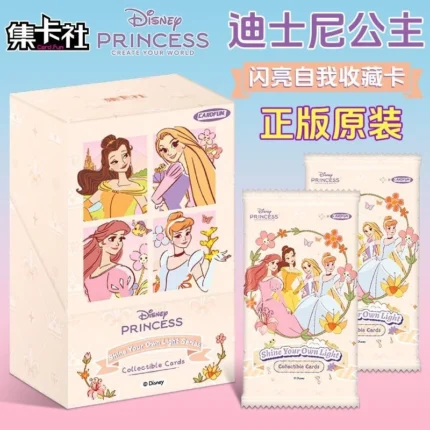 （525) Pre-order （3 days）New Disney Princess Shiny Self Collection Card Animation Cartoon High Value Blind Box Surprise Box Princess Collection Card