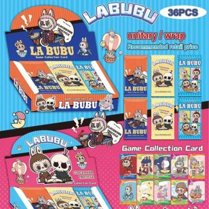 (406)  Labubu Licensed Flash Cards 36Pcs Educational Toy for Children Cartoon Memory Game Kawaii Collectors Item Birthday Present-Interstellar Baby -Pop Mart