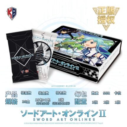(562)Pre-order（3 days）KABAO Sword Art Online Anime Roles Kirito Asuna Blind Box Cards