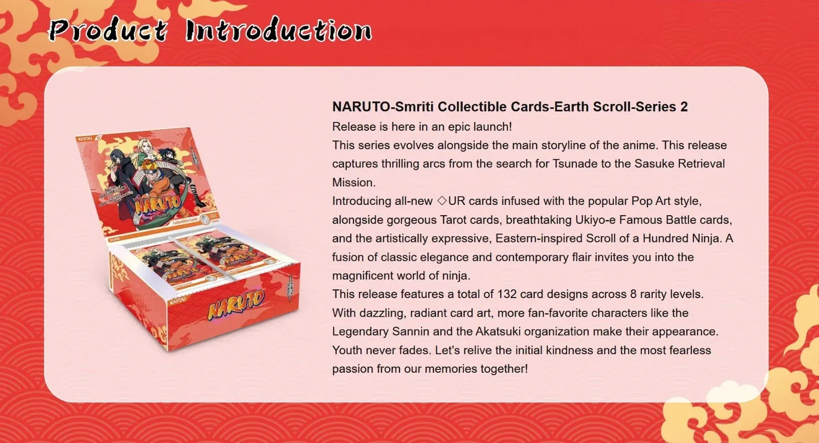 KAYOU Naruto Series T2W9 English Version Booster Box