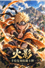 Naruto Hand Drawn Reproduction Collectible Card Booster Box Display